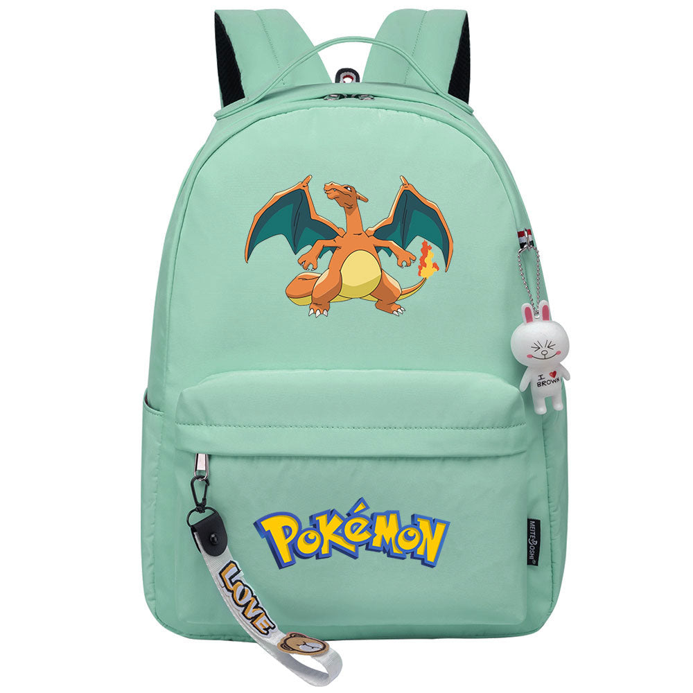 Pokemon Charizard Backpack Shoolbag Notebook Bag Gifts for Kids Students