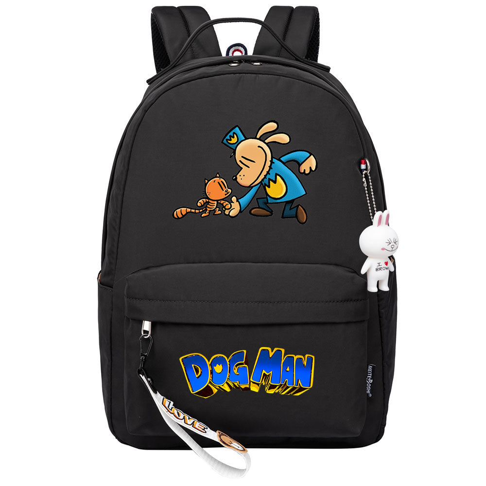 Dog Man Backpack Shoolbag Notebook Bag Gifts for Kids Students