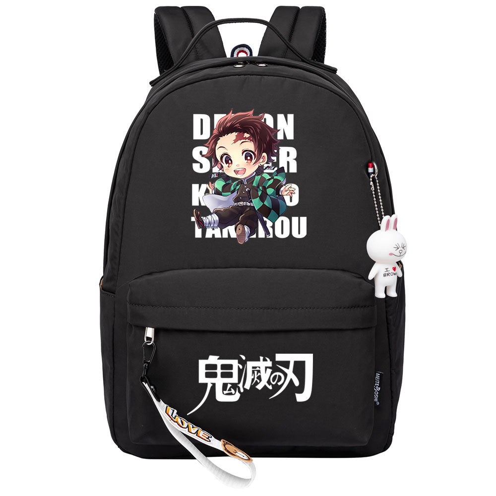 Demon Slayer Kimetsu No Yaiba Kamado Tanjiro Cosplay Backpack School Bag Water Proof