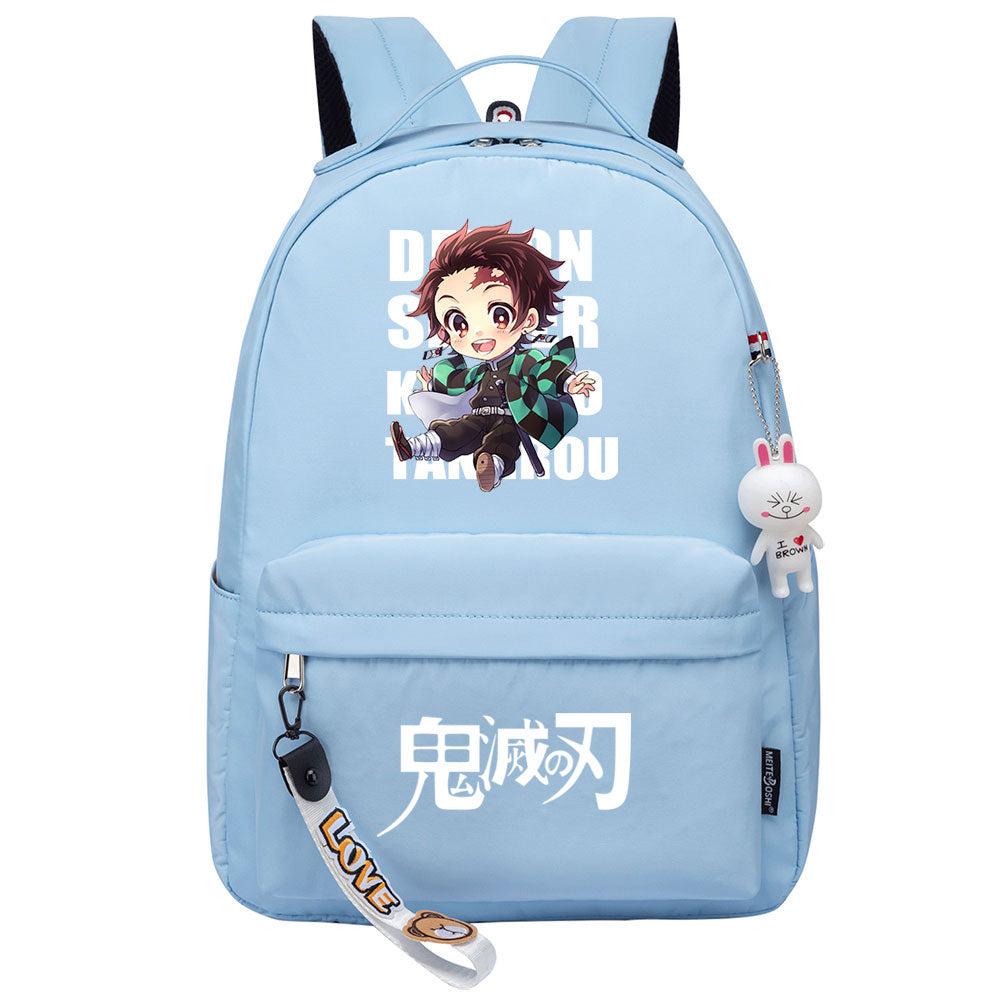 Demon Slayer Kimetsu No Yaiba Kamado Tanjiro Cosplay Backpack School Bag Water Proof