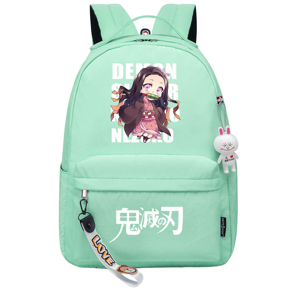 Demon Slayer Kimetsu No Yaiba Kamado Nezuko Cosplay Backpack School Bag Water Proof