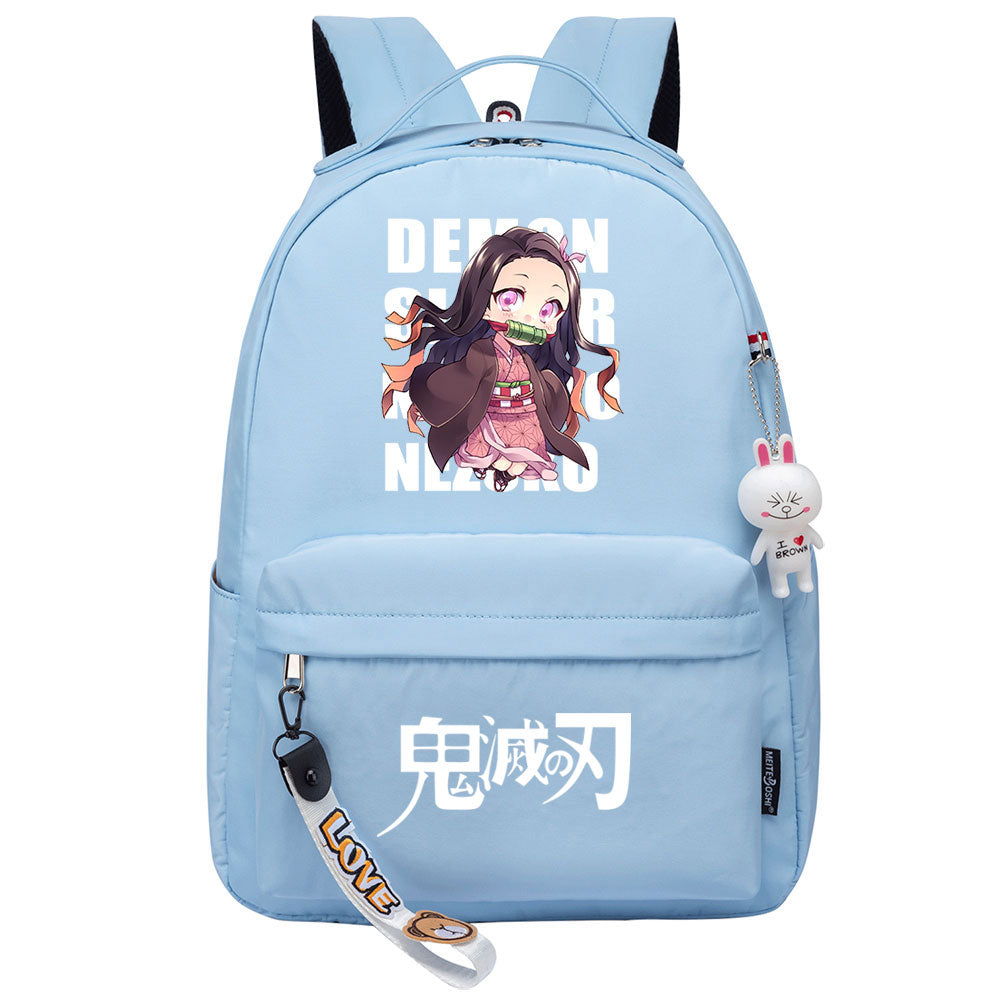 Demon Slayer Kimetsu No Yaiba Kamado Nezuko Cosplay Backpack School Bag Water Proof