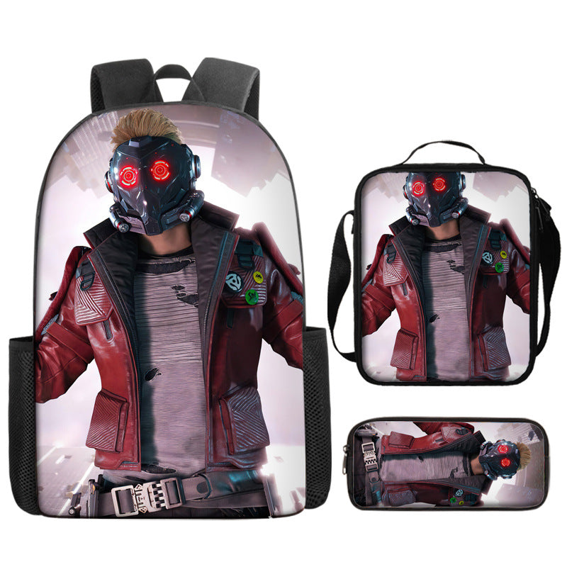Guardians of the Galaxy Schoolbag Backpack Lunch Bag Pencil Case 3pcs Set Gift for Kids Students