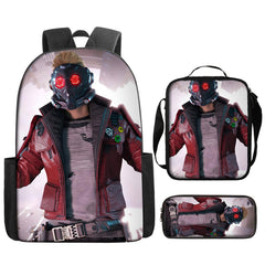 Guardians of the Galaxy Schoolbag Backpack Lunch Bag Pencil Case 3pcs Set Gift for Kids Students