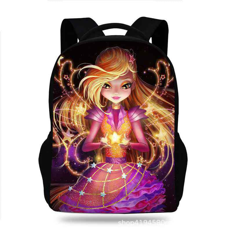 Winx Club Backpack School Sports Bag for Kids Boy Girl Kindergarten