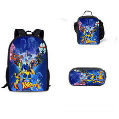 X-Men 97 Season 1 Schoolbag Backpack Lunch Bag Pencil Case 3pcs Set Gift for Kids Students