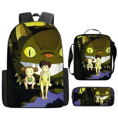 My Neighbor Totoro Schoolbag Backpack Lunch Bag Pencil Case 3pcs Set Gift for Kids Students