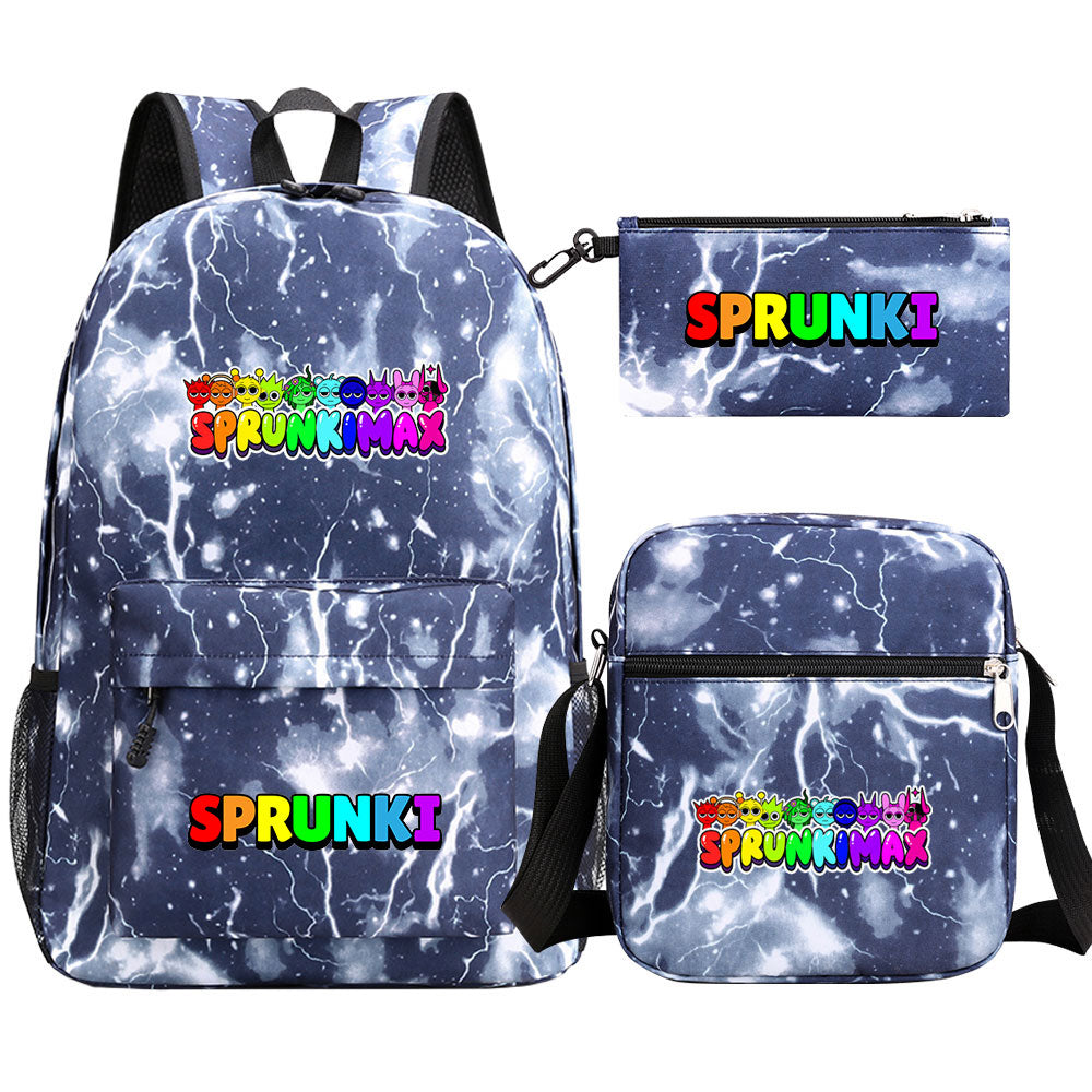 Sprunki SchoolBag Backpack Shoulder Bag Book Pencil Bags  3pcs Set