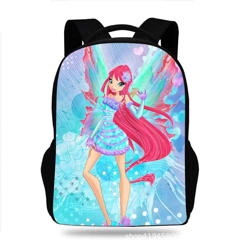 Winx Club Backpack School Sports Bag for Kids Boy Girl Kindergarten