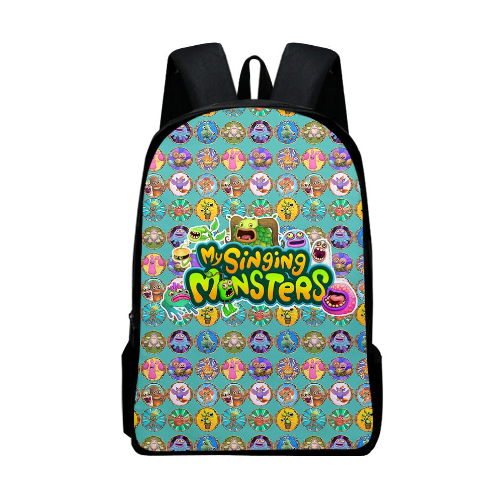 My Singing Monsters  Backpack School Sports Bag for Kids Boy Girl