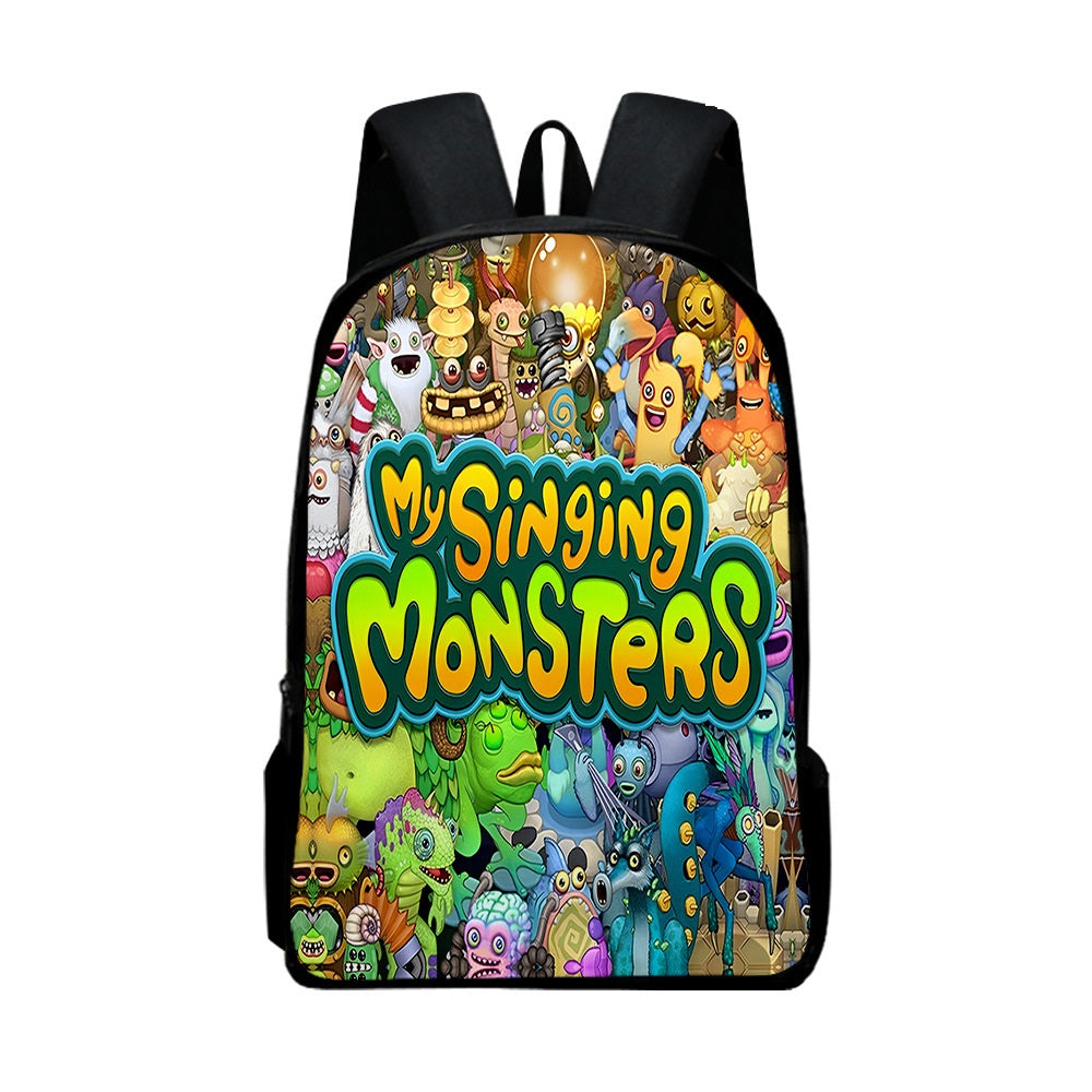 My Singing Monsters  Backpack School Sports Bag for Kids Boy Girl