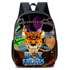 Blox Fruits Backpack School Sports Bag for Kids Boy Girl Kindergarten