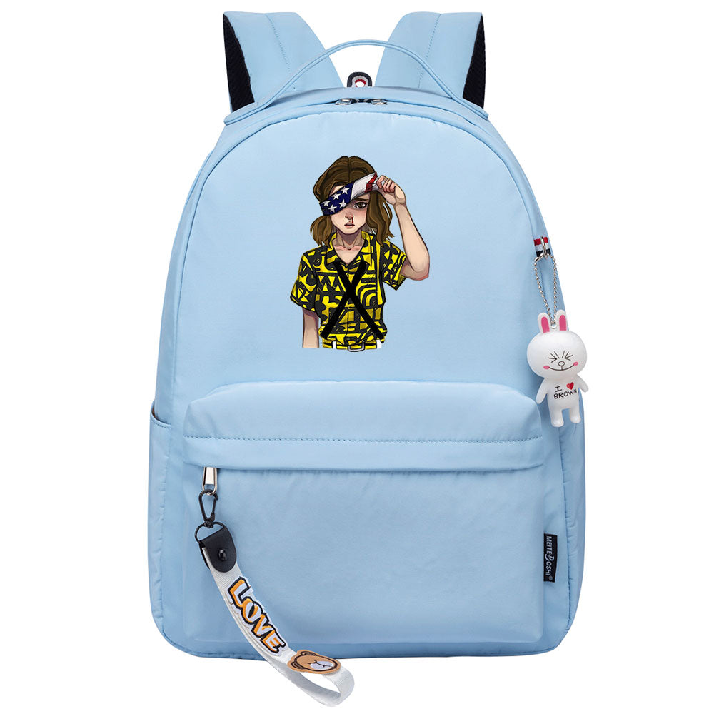 Strangers Things El Cosplay Backpack School Bag Water Proof