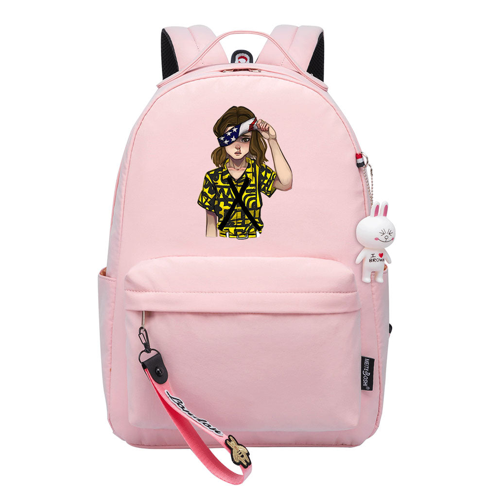 Strangers Things El Cosplay Backpack School Bag Water Proof