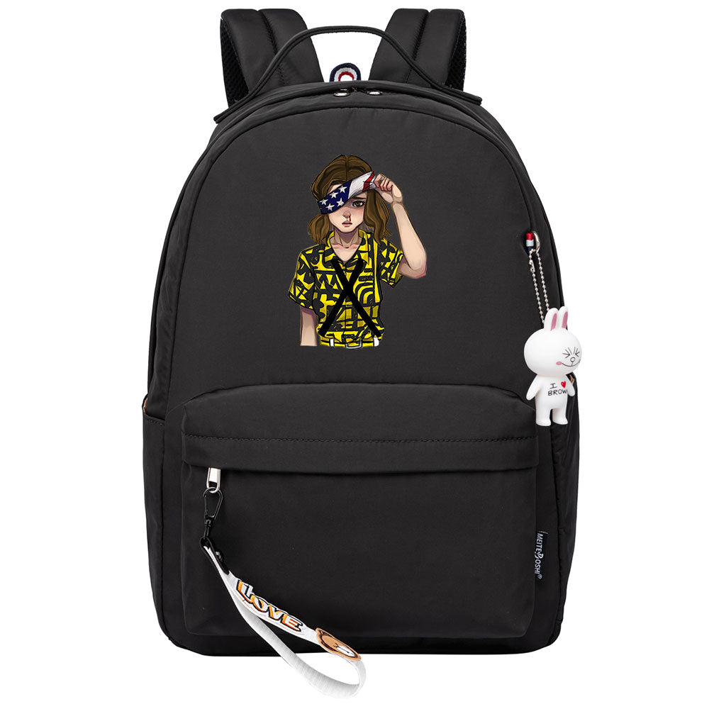 Strangers Things El Cosplay Backpack School Bag Water Proof