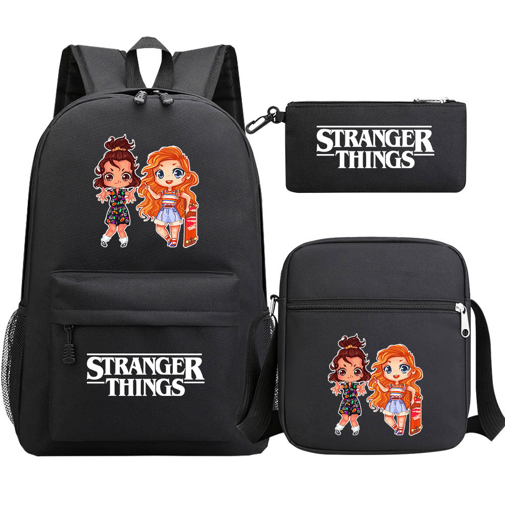 Strangers Things Max Mayfield SchoolBag Backpack Shoulder Bag Book Pencil Bags 3pcs Set
