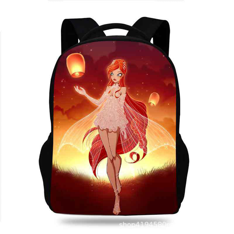 Winx Club Backpack School Sports Bag for Kids Boy Girl Kindergarten