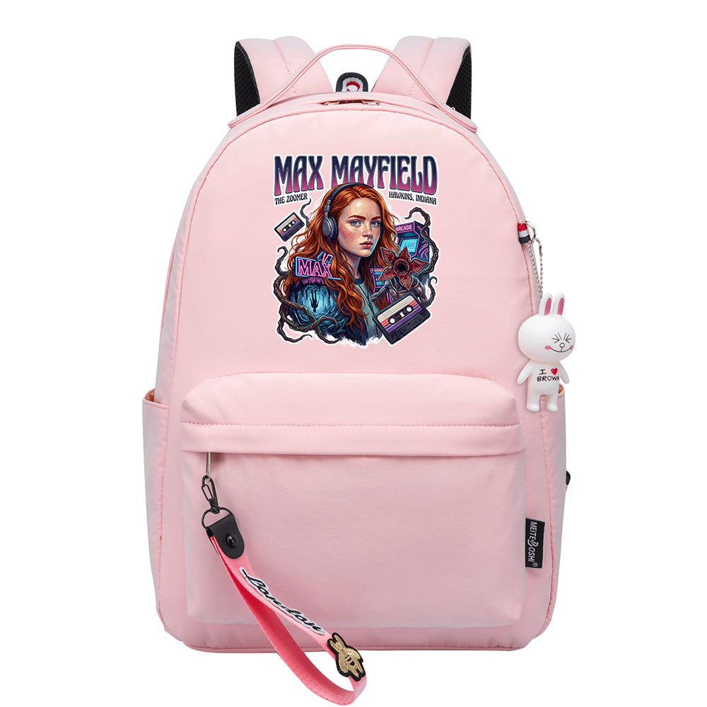 Strangers Things Max Mayfield Cosplay Backpack School Bag Water Proof