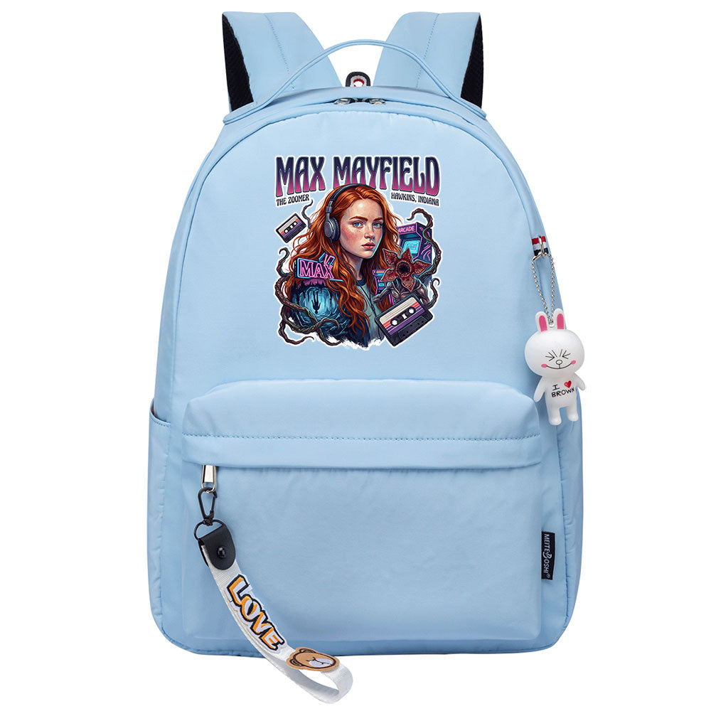 Strangers Things Max Mayfield Cosplay Backpack School Bag Water Proof