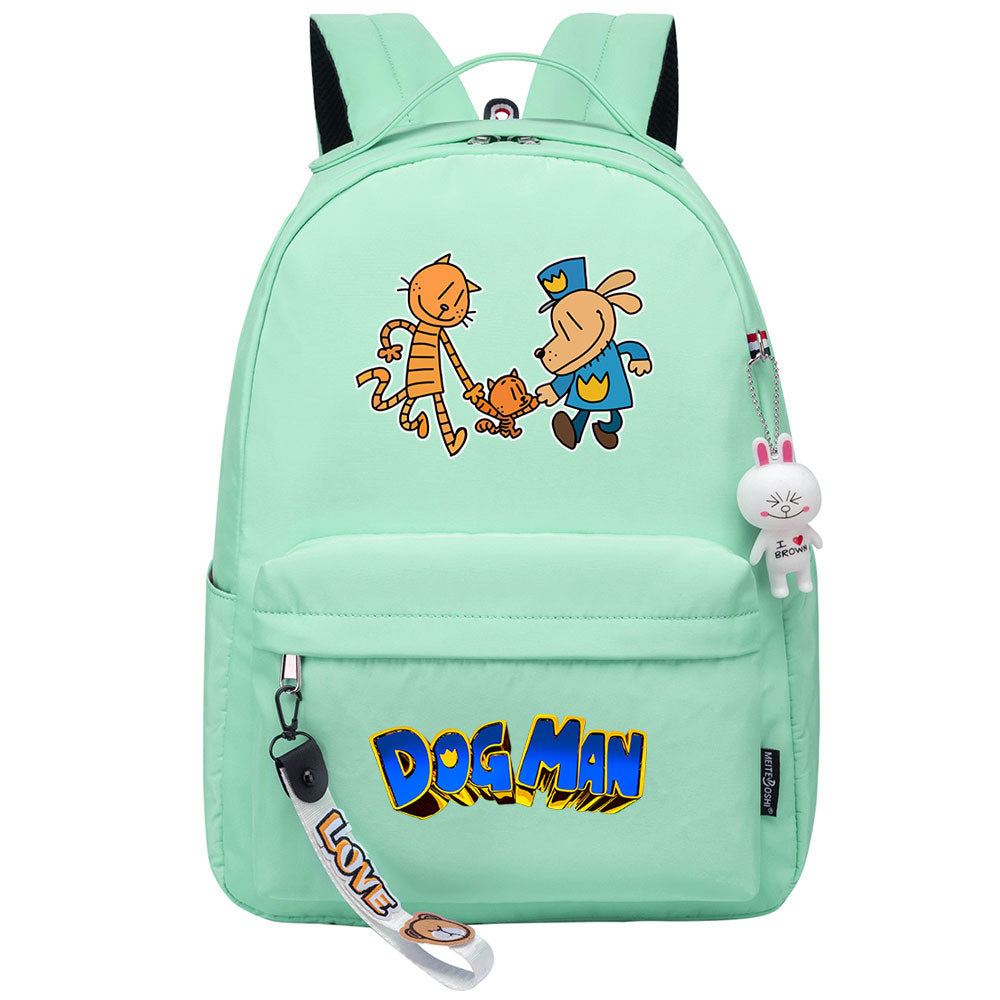 Dog Man Backpack Shoolbag Notebook Bag Gifts for Kids Students