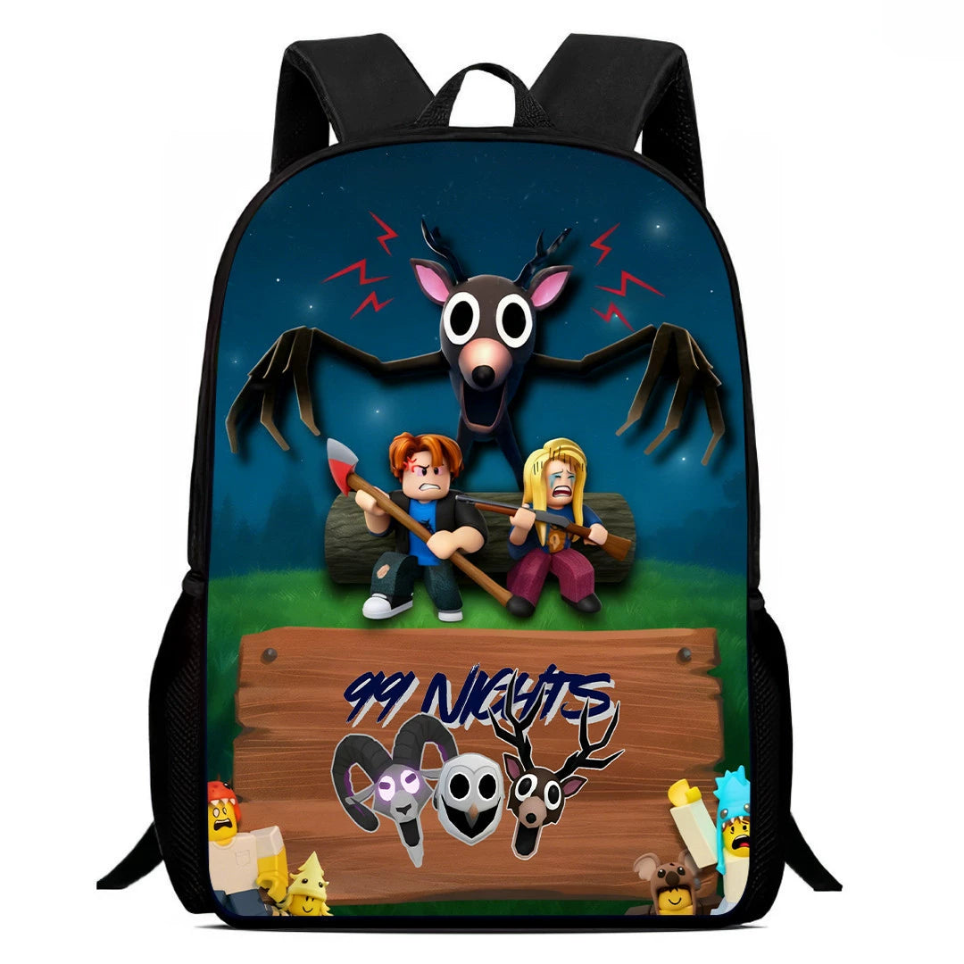 99 Nights in the Forest Backpack School Sports Bag For Primary School Students