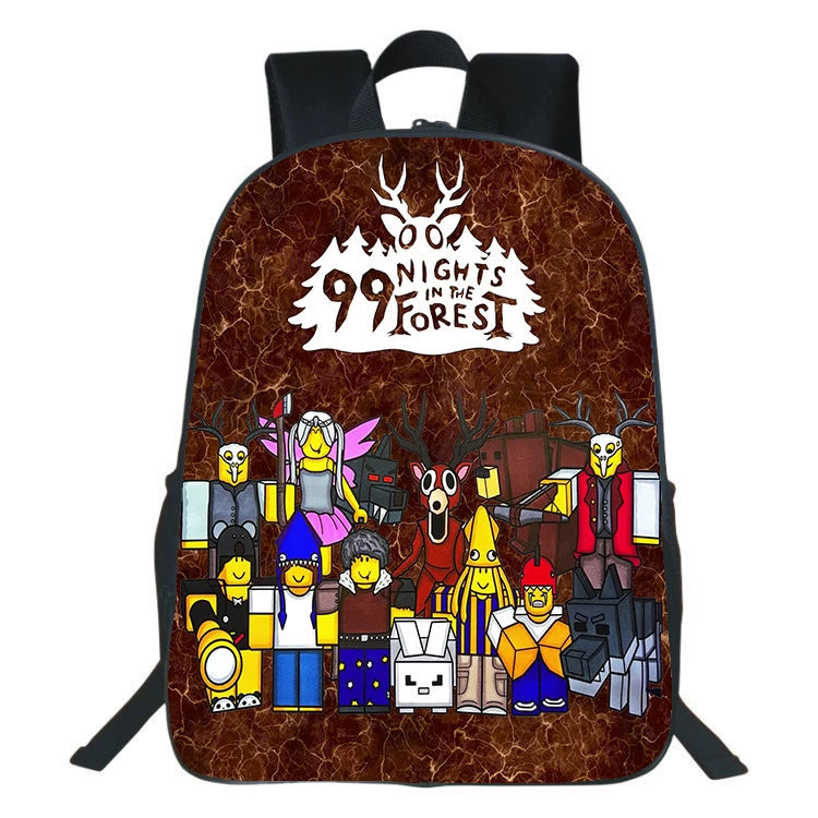 99 Nights in the Forest Backpack School Sports Bag For Primary School Students
