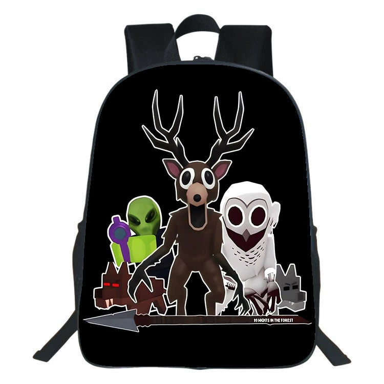 99 Nights in the Forest Backpack School Sports Bag For Primary School Students
