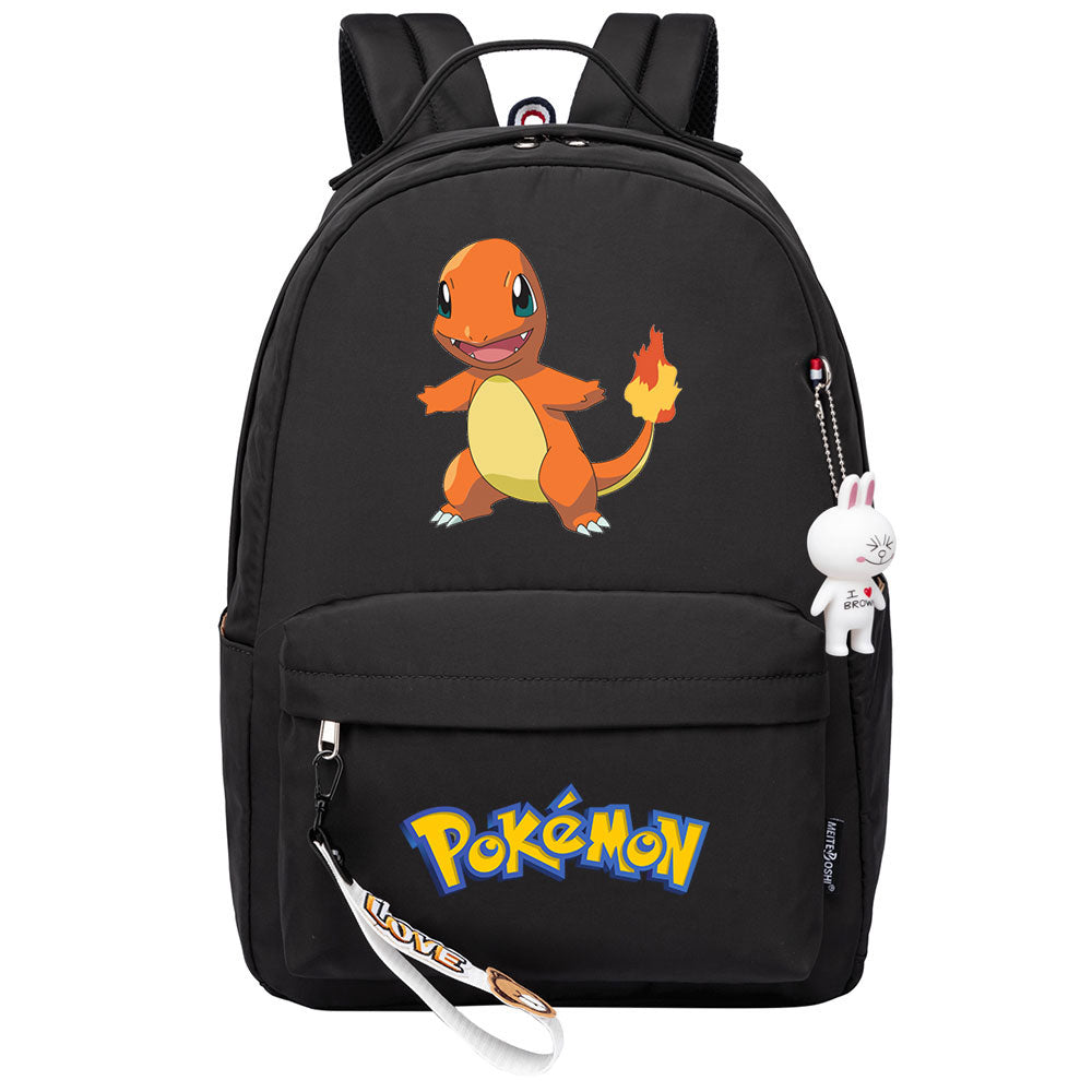 Pokemon Charmander USB Charging Backpack Shoolbag Notebook Bag Gifts for Kids Students