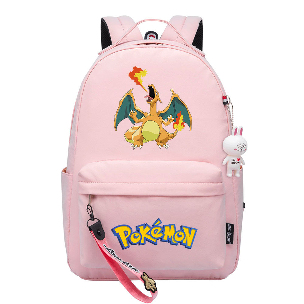Pokemon Charizard Backpack Shoolbag Notebook Bag Gifts for Kids Students