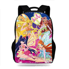 Winx Club Backpack School Sports Bag for Kids Boy Girl Kindergarten