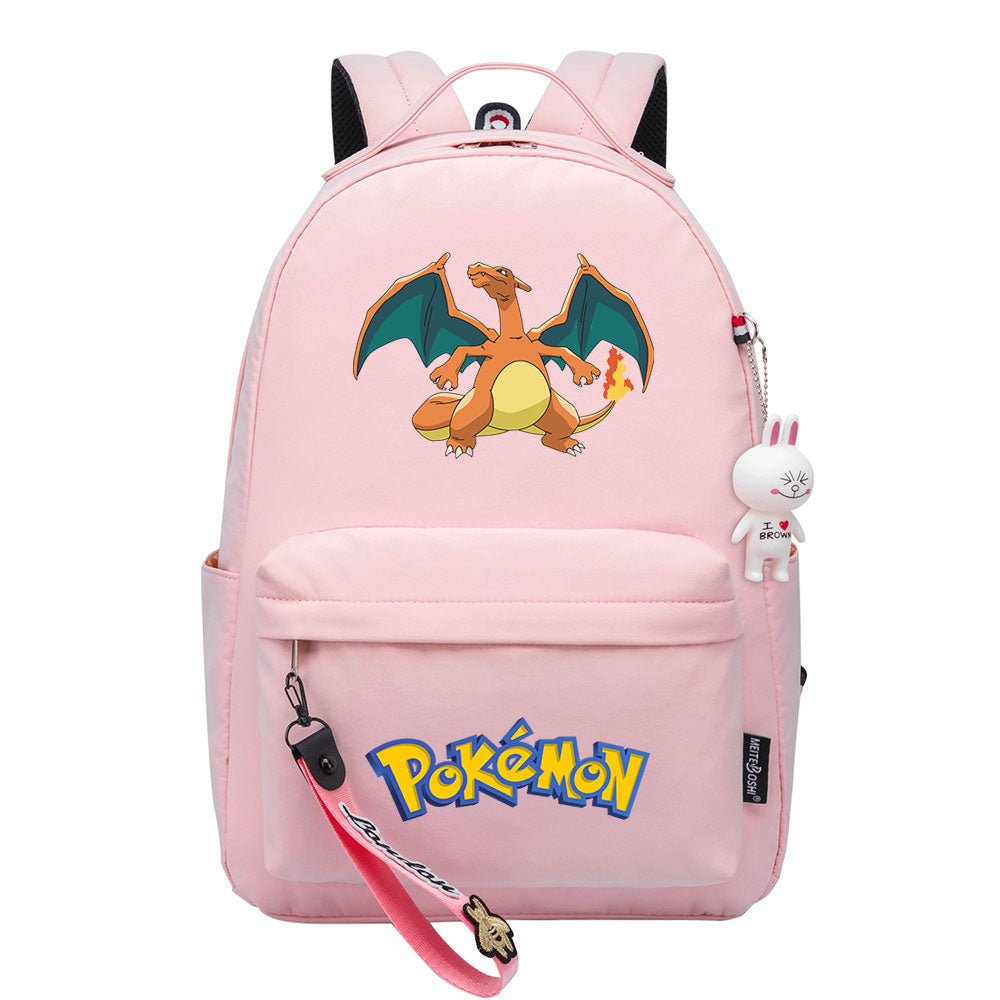 Pokemon Charizard Backpack Shoolbag Notebook Bag Gifts for Kids Students