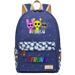 Sprunki Fashion Canvas Travel Backpack School Bag