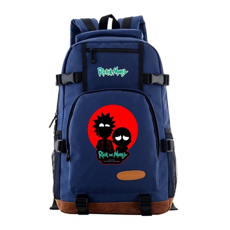 Anime Rick and Morty School Bookbag Travel Backpack Bags