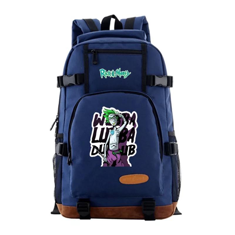 Anime Rick and Morty School Bookbag Travel Backpack Bags