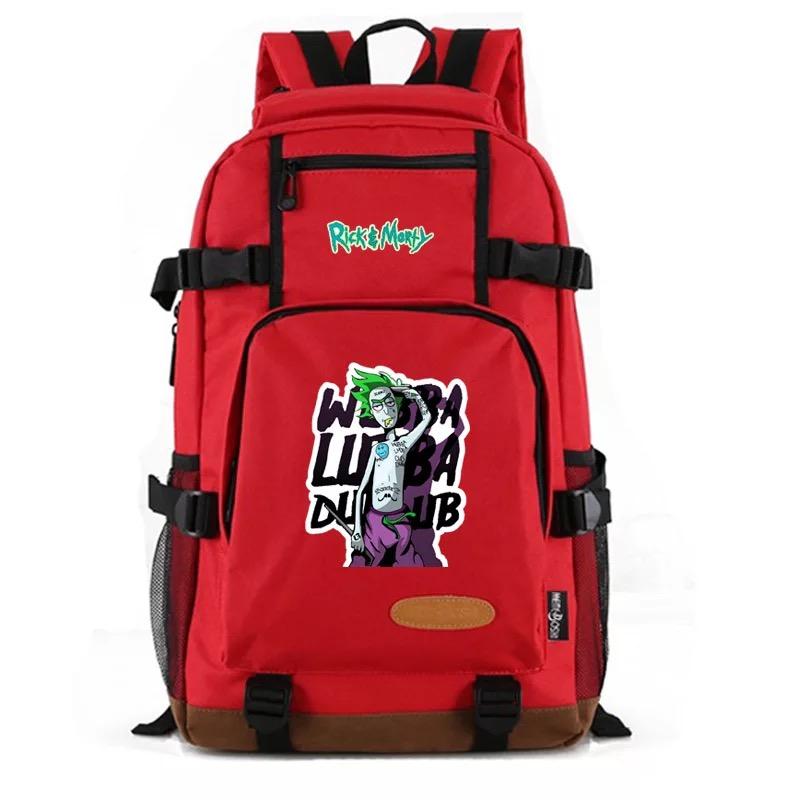 Anime Rick and Morty School Bookbag Travel Backpack Bags