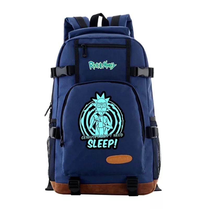 Anime Rick and Morty School Bookbag Travel Backpack Bags