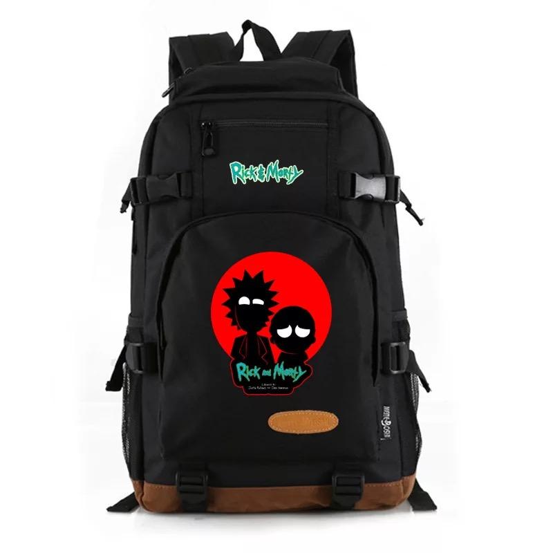 Anime Rick and Morty School Bookbag Travel Backpack Bags