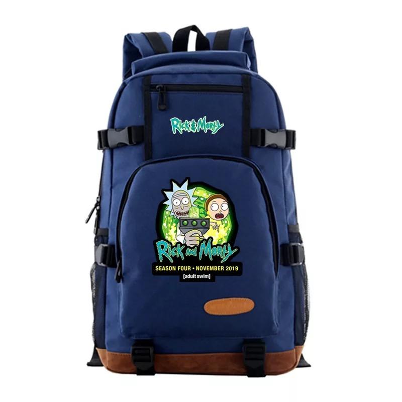 Anime Rick and Morty School Bookbag Travel Backpack Bags
