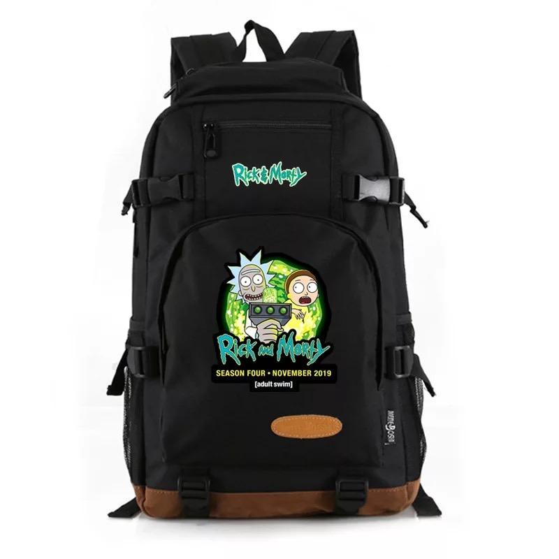 Anime Rick and Morty School Bookbag Travel Backpack Bags