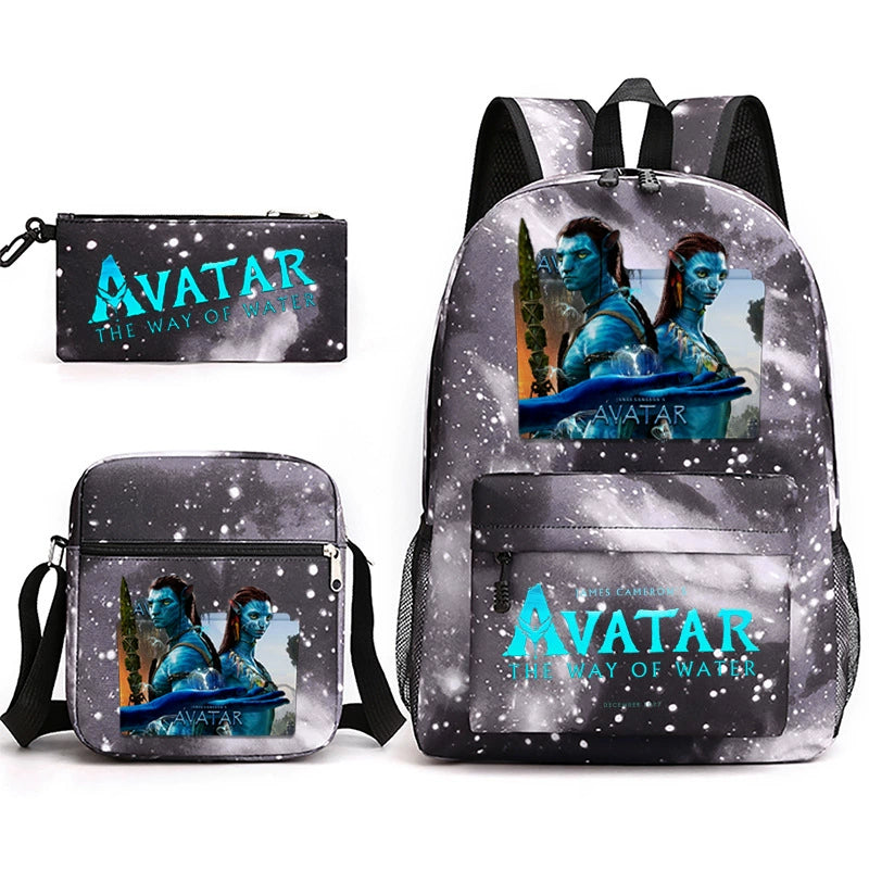 Avatar SchoolBag Backpack Shoulder Bag Book Pencil Bags 3pcs Set