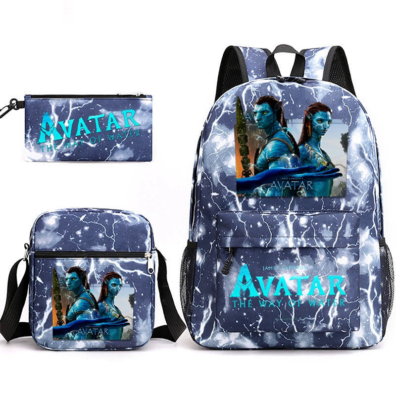 Avatar SchoolBag Backpack Shoulder Bag Book Pencil Bags 3pcs Set