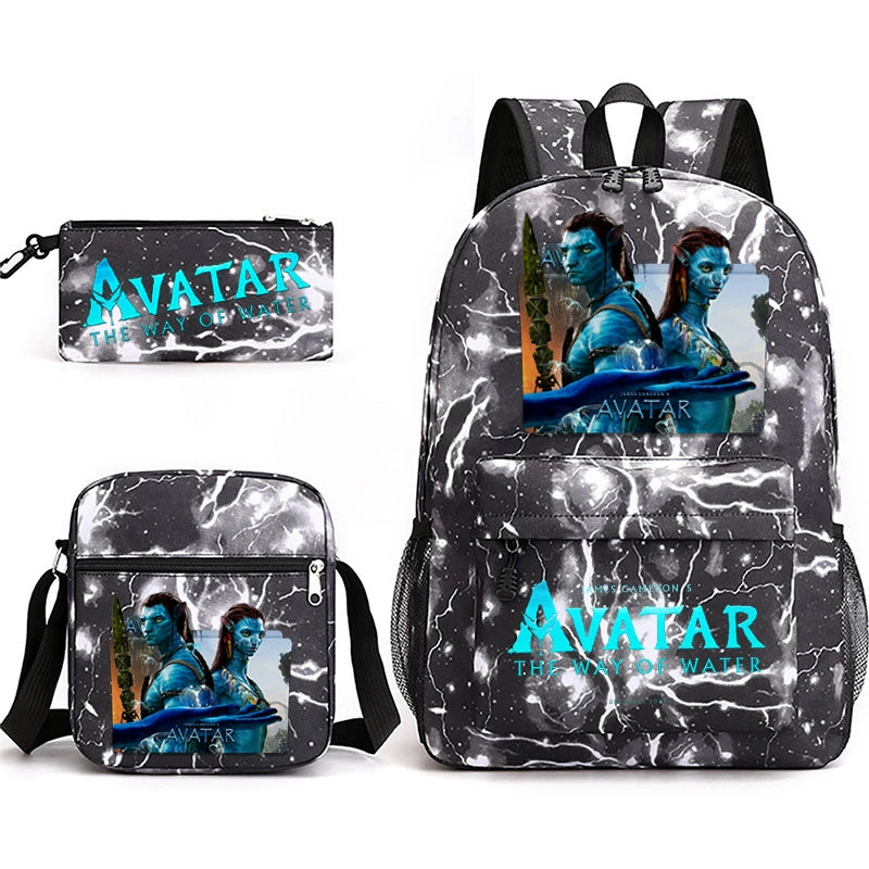Avatar SchoolBag Backpack Shoulder Bag Book Pencil Bags 3pcs Set