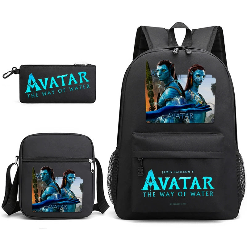 Avatar SchoolBag Backpack Shoulder Bag Book Pencil Bags 3pcs Set