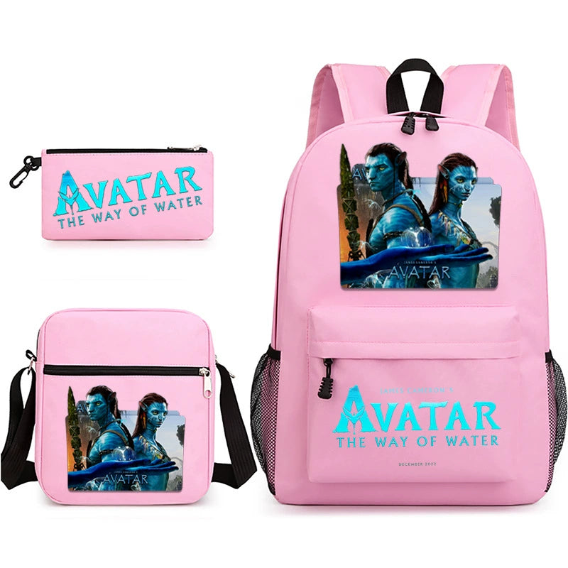Avatar SchoolBag Backpack Shoulder Bag Book Pencil Bags 3pcs Set