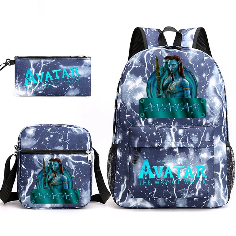 Avatar SchoolBag Backpack Shoulder Bag Book Pencil Bags 3pcs Set