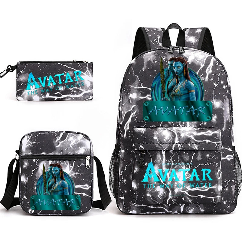 Avatar SchoolBag Backpack Shoulder Bag Book Pencil Bags 3pcs Set