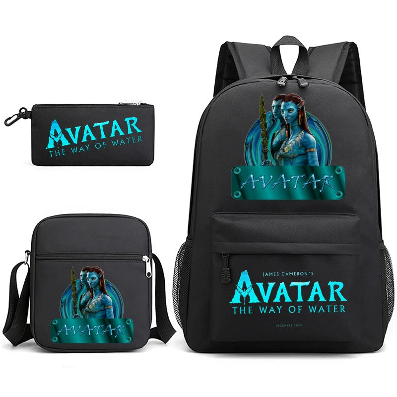 Avatar SchoolBag Backpack Shoulder Bag Book Pencil Bags 3pcs Set