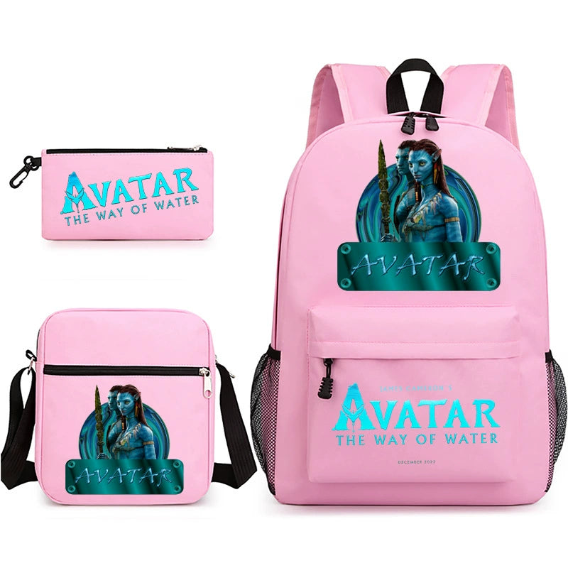 Avatar SchoolBag Backpack Shoulder Bag Book Pencil Bags 3pcs Set
