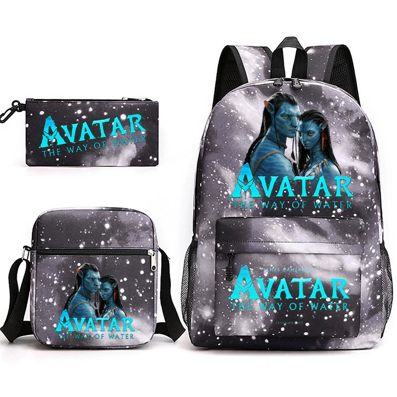 Avatar SchoolBag Backpack Shoulder Bag Book Pencil Bags 3pcs Set