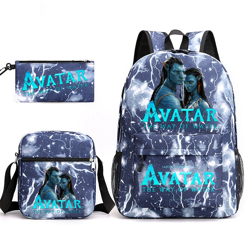Avatar SchoolBag Backpack Shoulder Bag Book Pencil Bags 3pcs Set